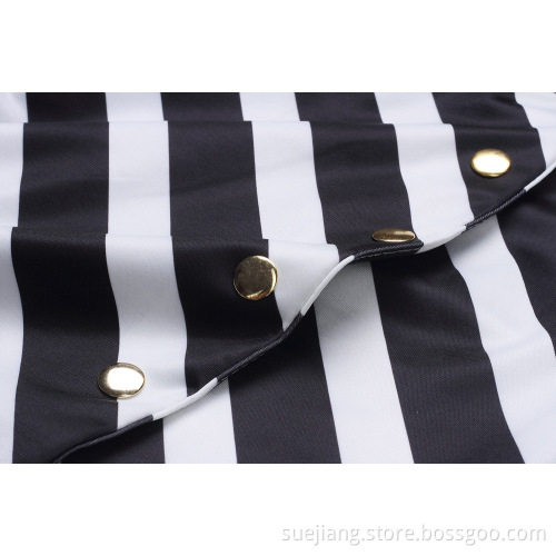 Women Office Dress with Short Sleeve